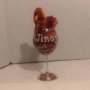 “Winey Hokie” Wine Glass 🧡🦃 | Hand Painted by a Hokie | Virginia Tech